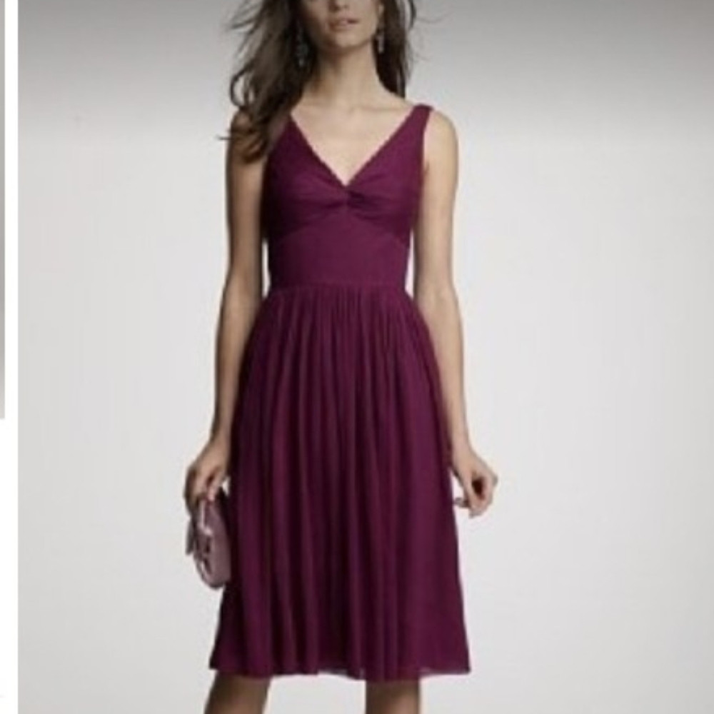 J. Crew silk chiffon fit and flare dress sz 8 *N